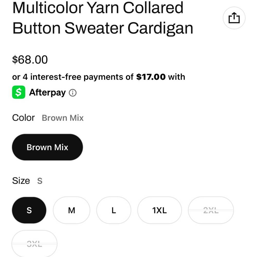 Hayden Vibrant Knit Cardigan in Orange and Black - Picture 7 of 8
